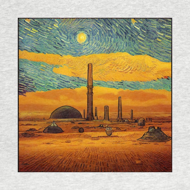 Starry Night in Mos Eisley Tatooine by Grassroots Green